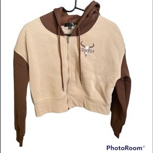 Cowboy crop sweater